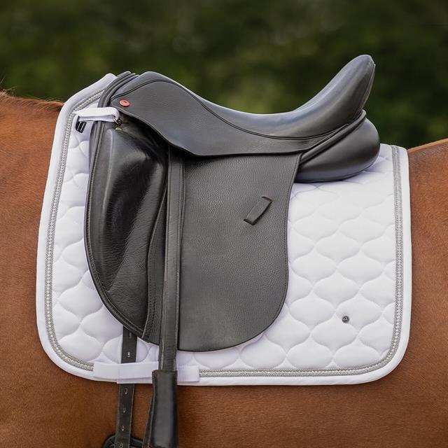 Tapis de selle Sparkle Dressage QHP Blanc