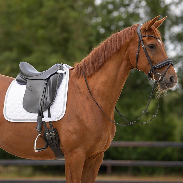 Tapis de selle Sparkle Dressage QHP Blanc