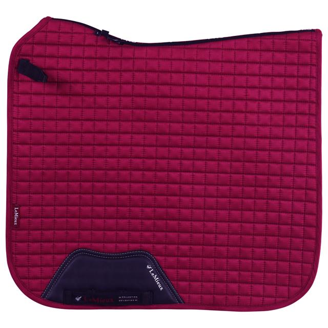 Tapis de selle Square Suede LeMieux Rouge foncé