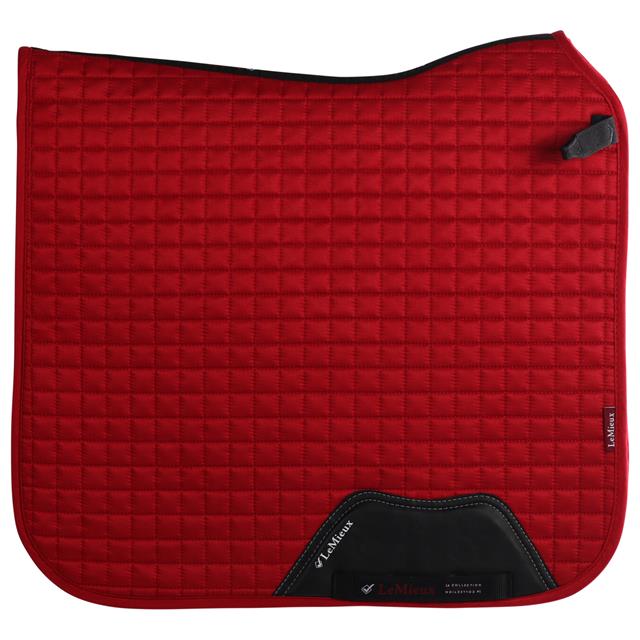 Tapis de selle Square Suede LeMieux Rouge moyen