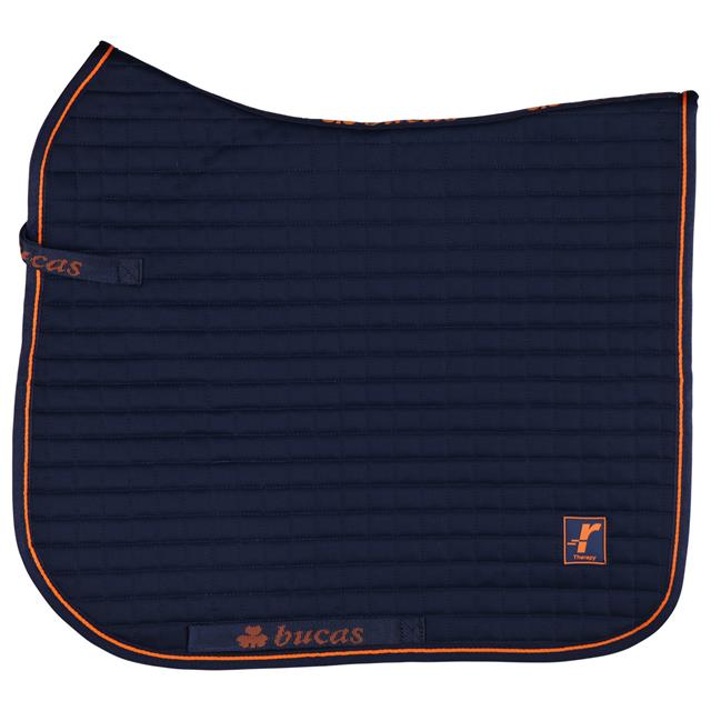 Tapis de selle thérapeutique Bucas Bleu foncé-orange