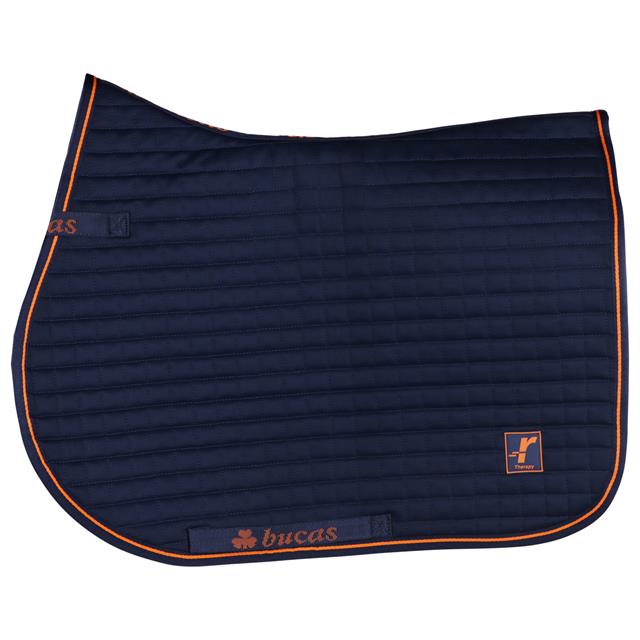 Tapis de selle thérapeutique Bucas Bleu foncé-orange