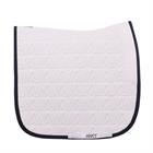 Tapis de selle Twill Dressage Anky Blanc-bleu foncé