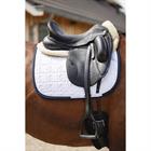 Tapis de selle Twill Dressage Anky Blanc-bleu foncé