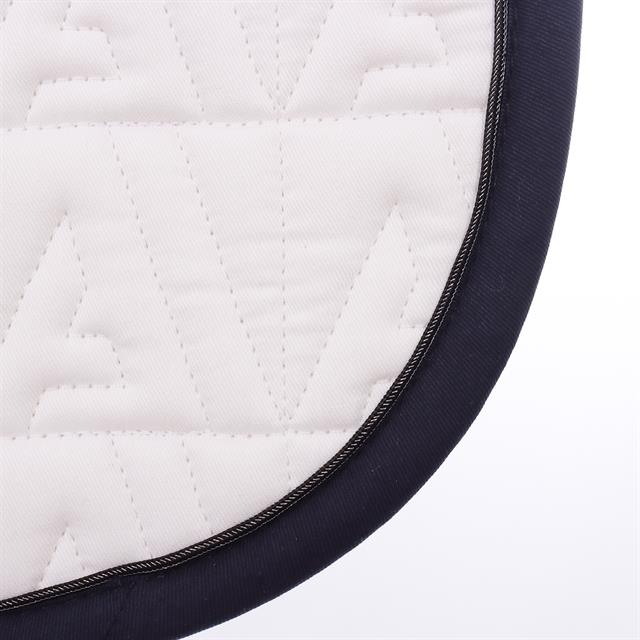 Tapis de selle Twill Dressage Anky Blanc-bleu foncé