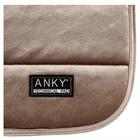 Tapis de selle Velvet Wave Dressage ANKY Marron clair
