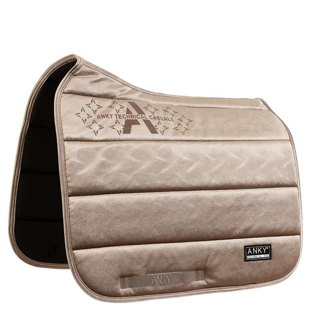 Tapis de selle Velvet Wave Dressage ANKY Marron clair