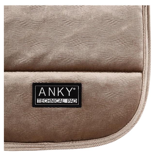 Tapis de selle Velvet Wave Dressage ANKY Marron clair