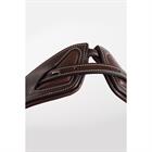 Tétière Adapt en cuir bio tanné Montar Marron foncé-beige