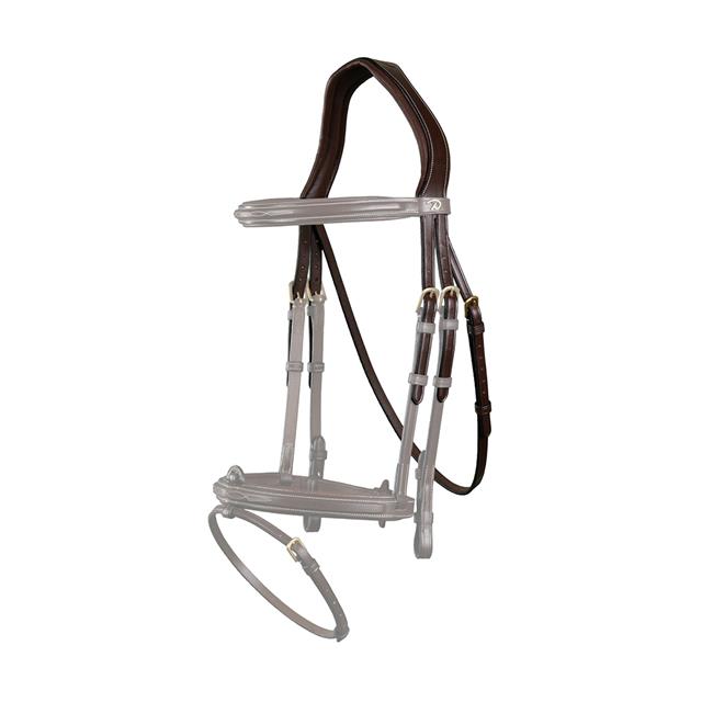 Tétière avec sous-gorge D Collection Dy'on Marron