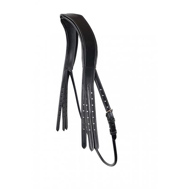 Tétière de bride Classic en cuir bio tanné cousu rond Montar Noir