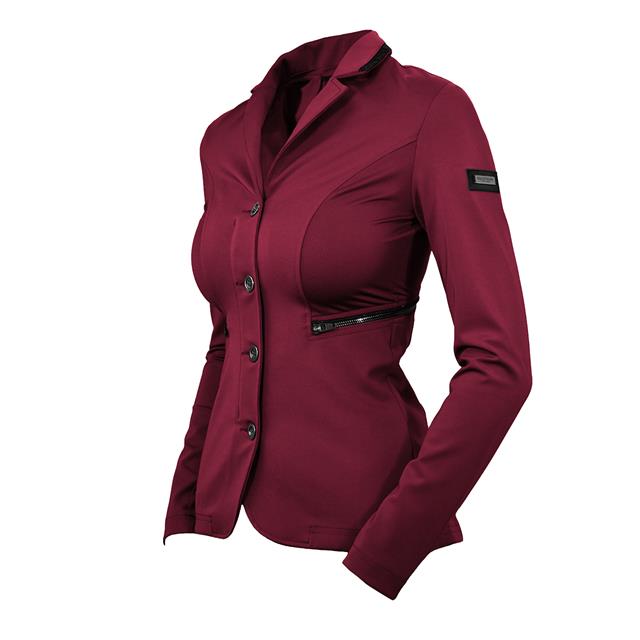 Veste de concours Select Bordeaux Equestrian Stockholm Rouge foncé