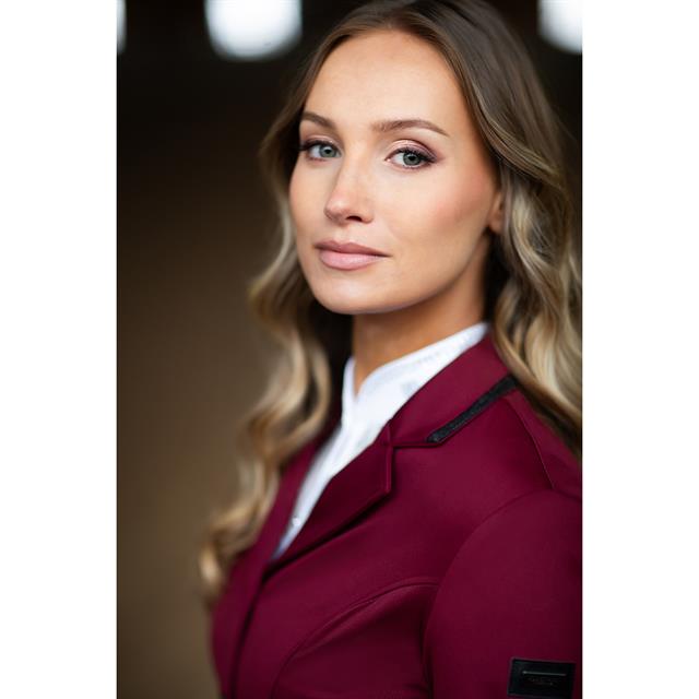 Veste de concours Select Bordeaux Equestrian Stockholm Rouge foncé