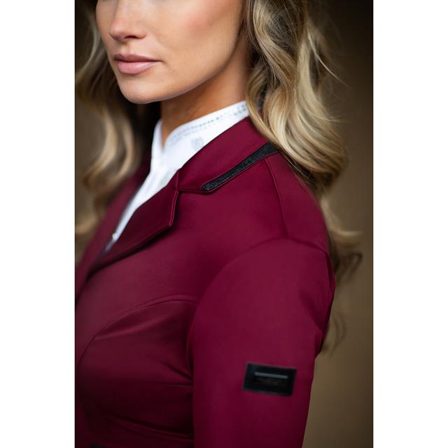 Veste de concours Select Bordeaux Equestrian Stockholm Rouge foncé