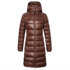 Veste longue matelassée Quilted Covalliero Marron