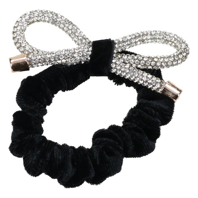 Élastique pour cheveux Glitter Nœud Epplejeck Noir