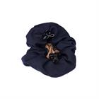 Élastique à cheveux avec filet à cheveux Crystal LeMieux Bleu foncé-beige