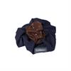 Élastique à cheveux avec filet à cheveux Crystal LeMieux Bleu foncé-marron