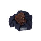 Élastique à cheveux avec filet à cheveux Crystal LeMieux Bleu foncé-marron