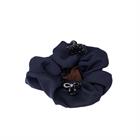 Élastique à cheveux avec filet à cheveux Crystal LeMieux Bleu foncé-marron