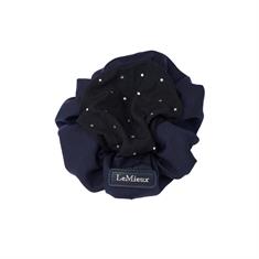 Élastique à cheveux avec filet à cheveux Crystal LeMieux Bleu foncé-noir