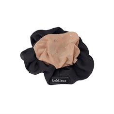 Élastique à cheveux avec filet à cheveux Crystal LeMieux Noir-beige