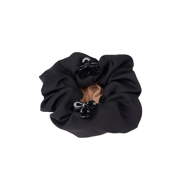 Élastique à cheveux avec filet à cheveux Crystal LeMieux Noir-beige