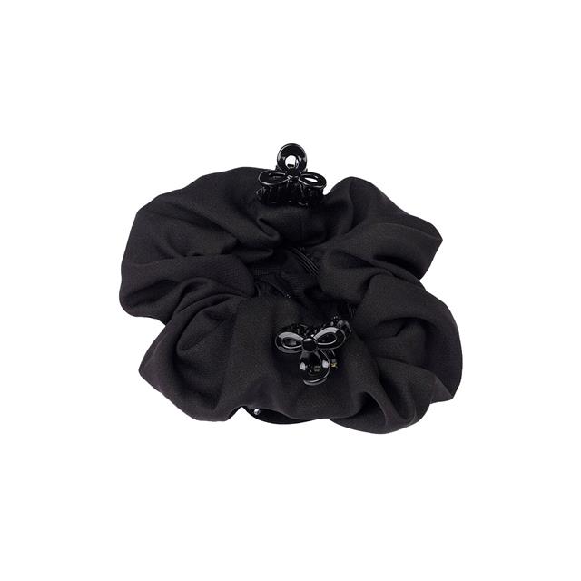 Élastique à cheveux avec filet à cheveux Crystal LeMieux Noir-noir
