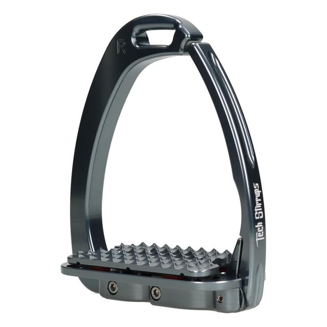 Étriers de sécurité Dressage Plus Tech Stirrups Gris foncé